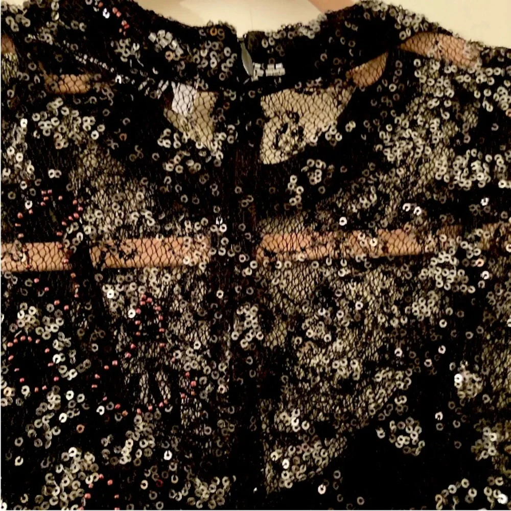 Zara Limited Edition Black  Midi Embellished dress.  NWOT size M/L - Picture 14 of 16